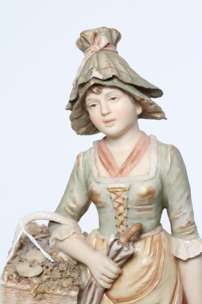 A PAIR OF ROYAL DUX FIGURES Image