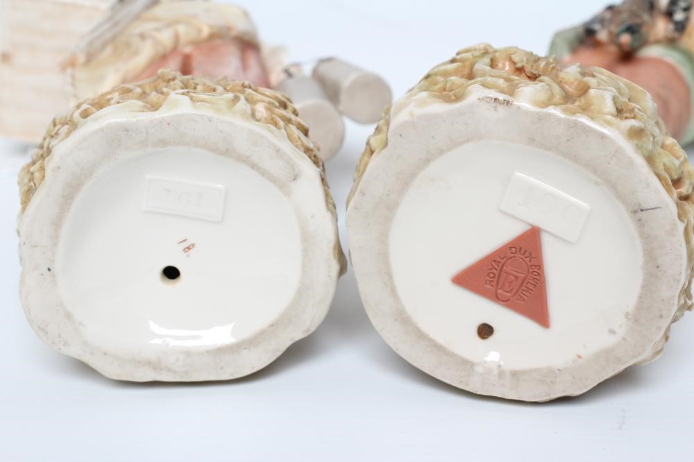 A PAIR OF ROYAL DUX FIGURES Image