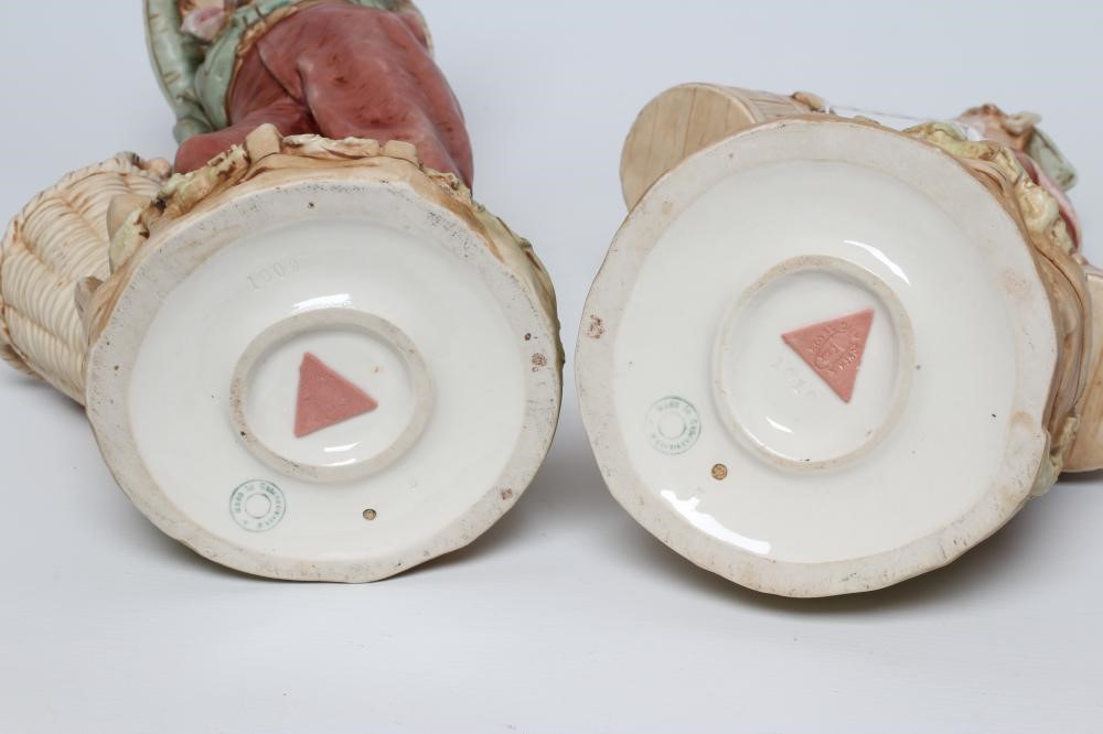 A PAIR OF ROYAL DUX FIGURES Image
