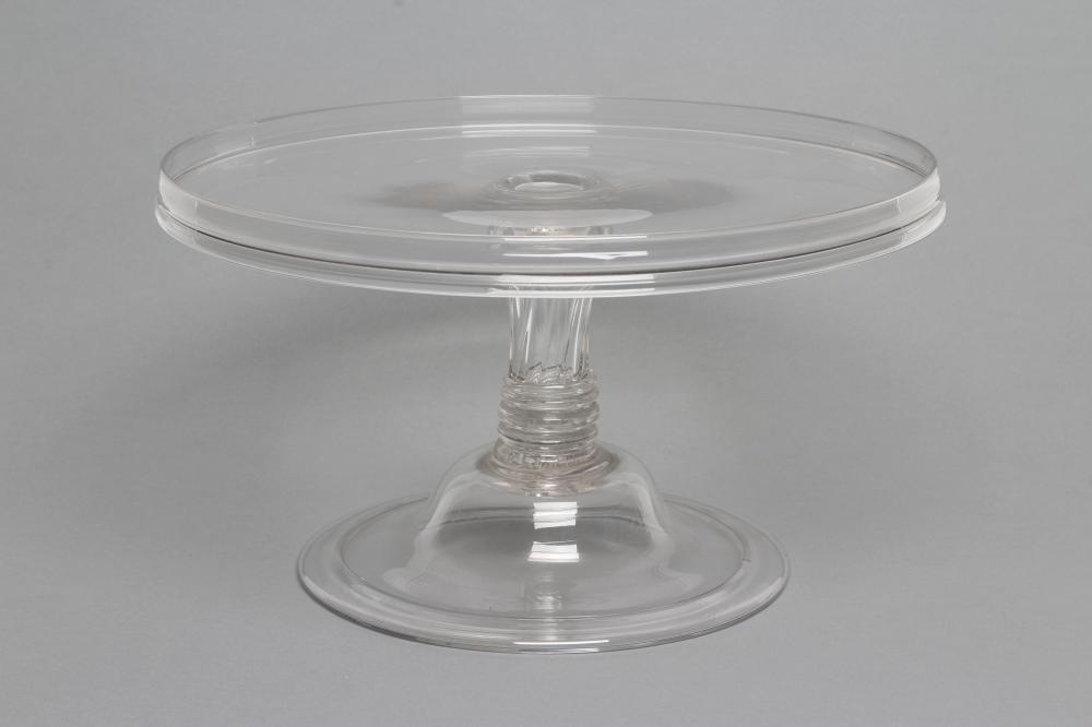 A GEORGIAN GLASS TAZZA Image