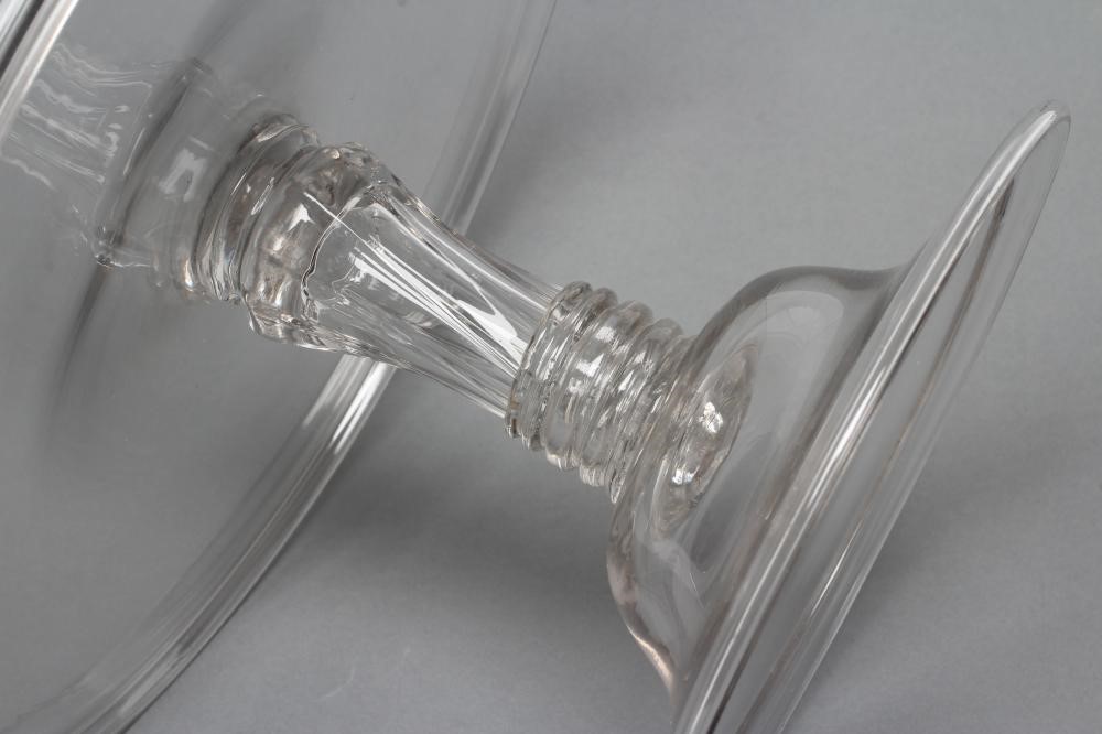 A GEORGIAN GLASS TAZZA Image