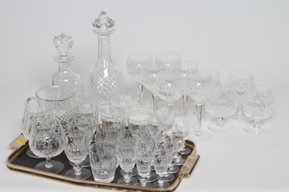 A WATERFORD COLLEEN PATTERN TABLE SERVICE for six place settings comprising hock Image