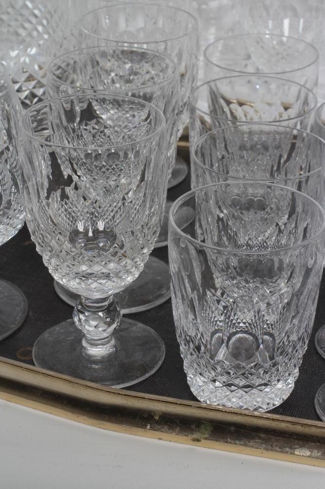 A WATERFORD COLLEEN PATTERN TABLE SERVICE for six place settings comprising hock Image