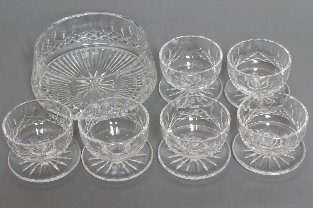 A WATERFORD SEVEN PIECE FRUIT SET comprising  six dishes and serving bowl  (Est. plus 21% premium Image