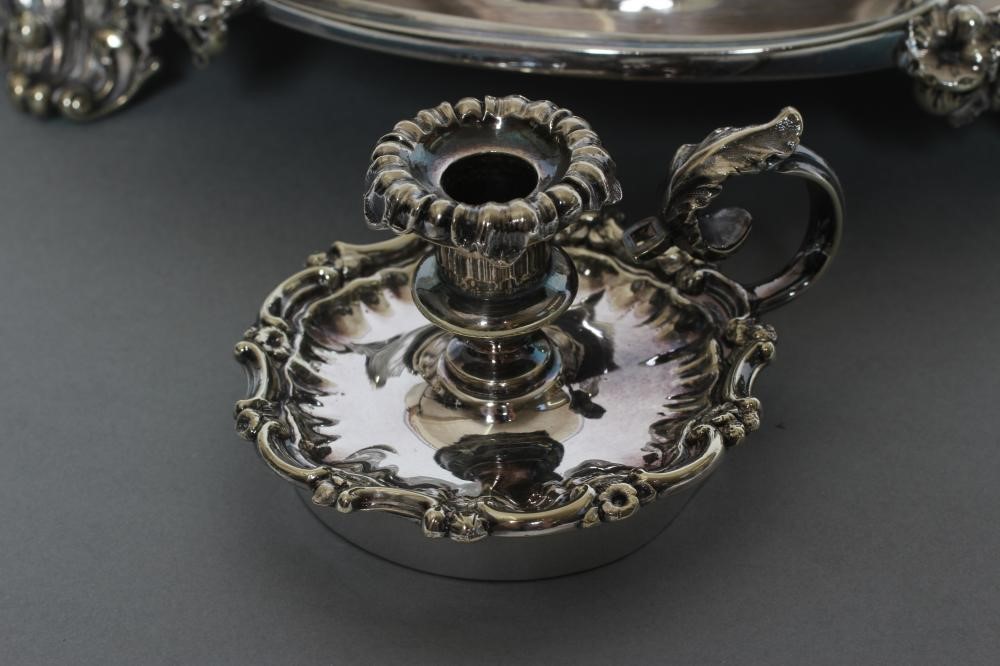 A LATE VICTORIAN EPNS DESK STAND Image