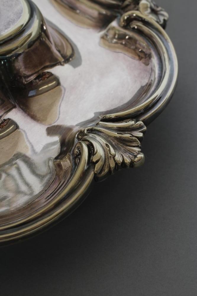 A LATE VICTORIAN EPNS DESK STAND Image