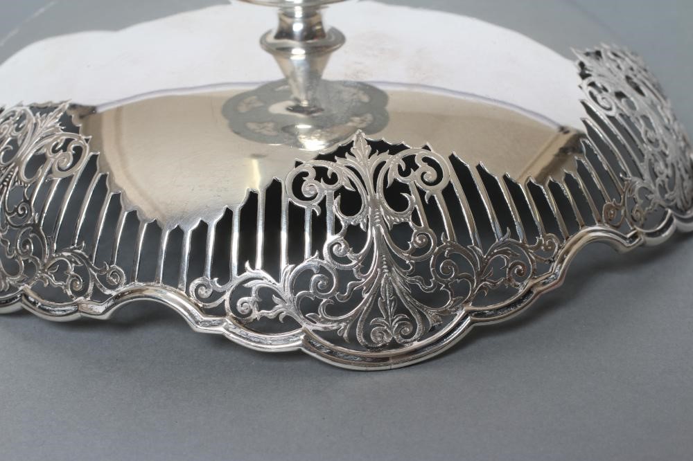 A HIGH PEDESTAL SILVER TAZZA Image