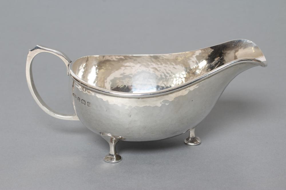 AN ARTS AND CRAFTS SILVER SAUCEBOAT Image
