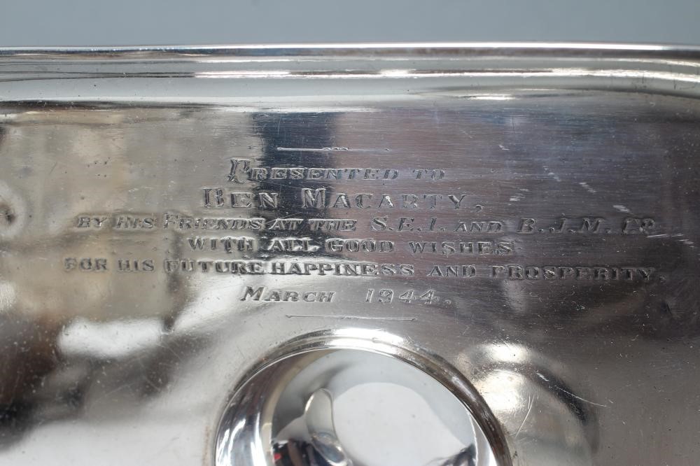A SILVER DESK STANDISH Image