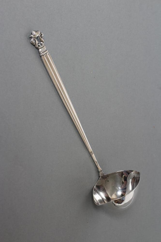 AN ART DECO SAUCE SILVER LADLE Image