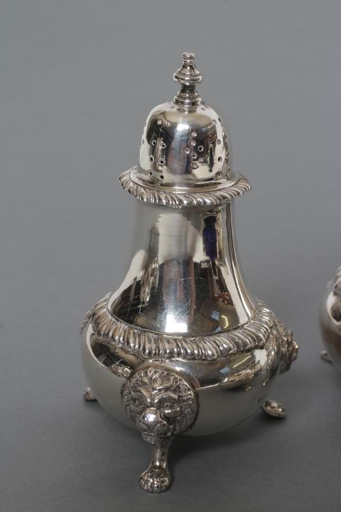 A SILVER FOUR PIECE CRUET Image