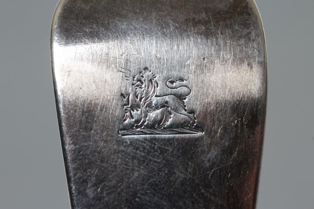 A WILLIAM IV SILVER SOUP LADLE Image