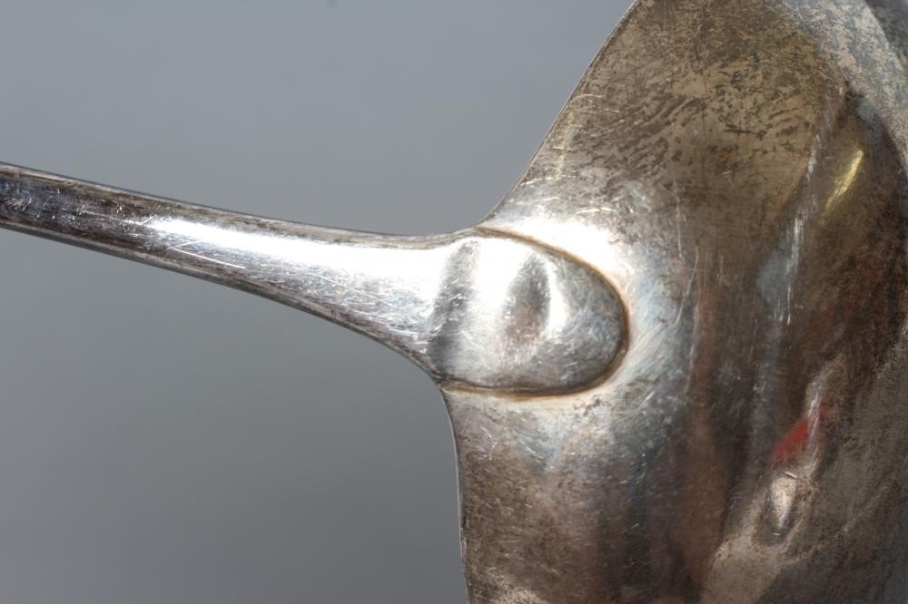 A WILLIAM IV SILVER SOUP LADLE Image