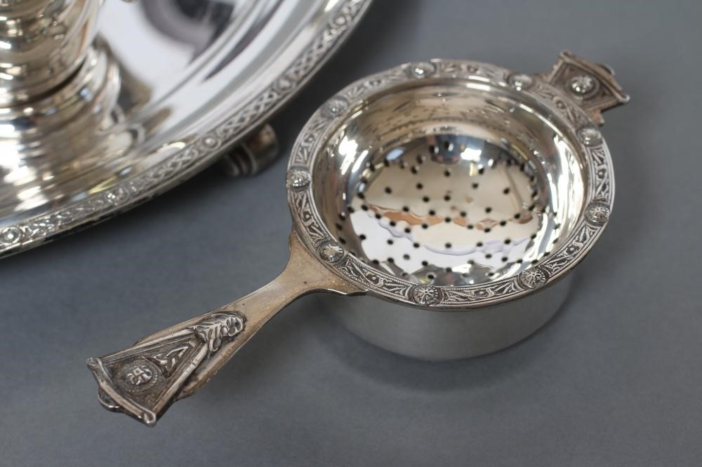 A FIVE PIECE TEA SERVICE Image