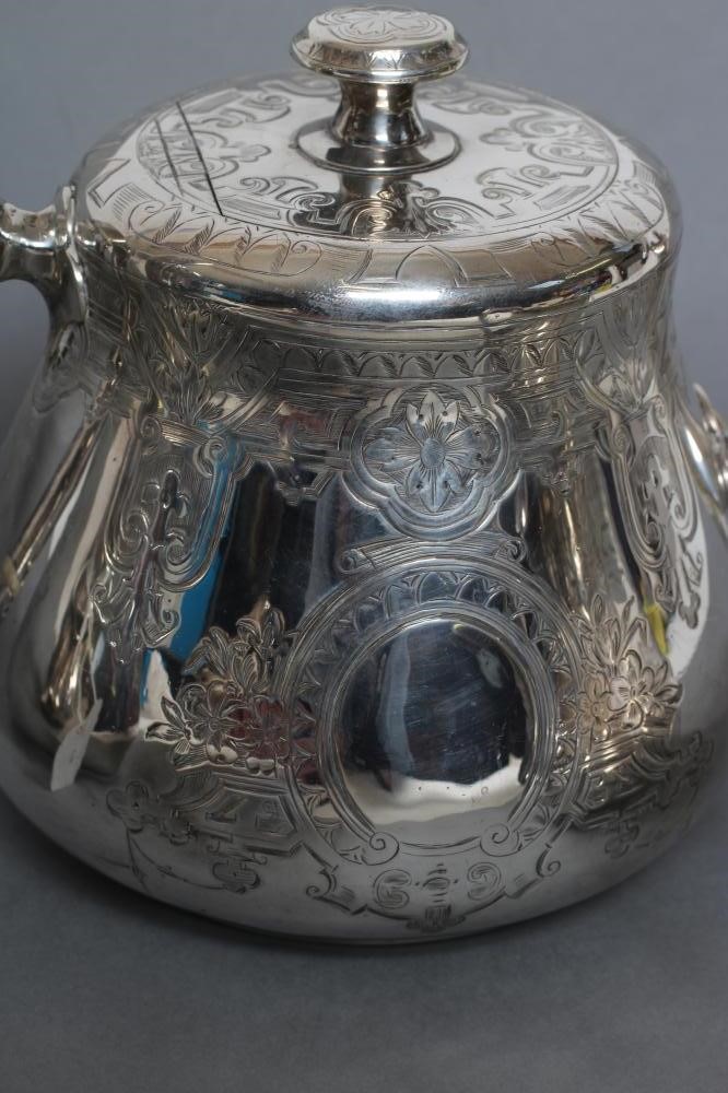 A COMPOSITE VICTORIAN THREE PIECE TEA AND COFFEE SERVICE Image