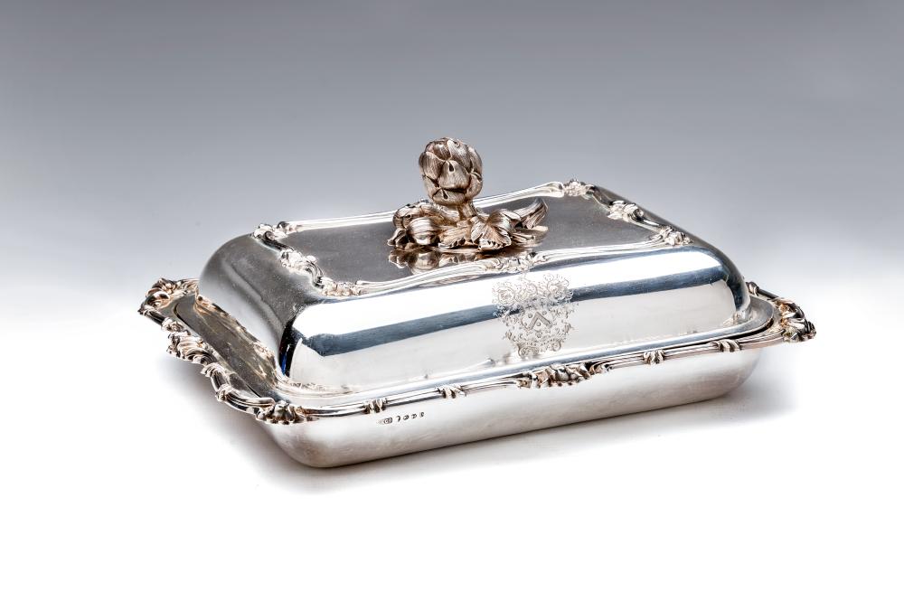 AN EARLY VICTORIAN ENTREE DISH Image