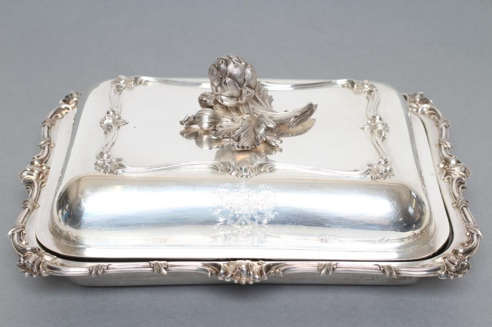 AN EARLY VICTORIAN ENTREE DISH Image