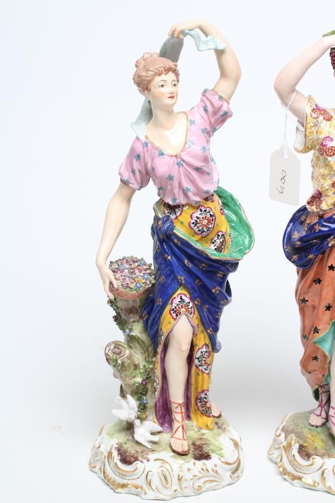 A SET OF FOUR SAMSON OF PARIS PORCELAIN ALLEGORICAL FEMALE FIGURES Image