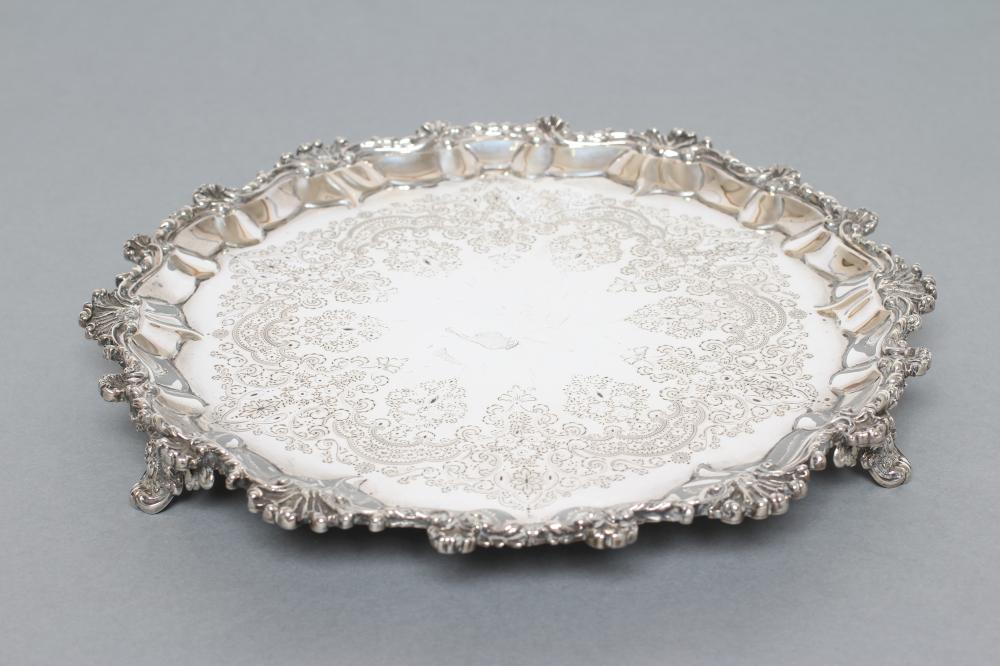A LATE VICTORIAN SALVER Image