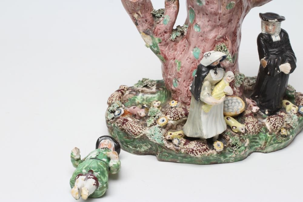 A PEARLWARE "TITH PIG" SPILL VASE Image