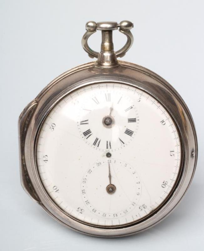 A GEORGE III SILVER PAIR CASED POCKET WATCH Image