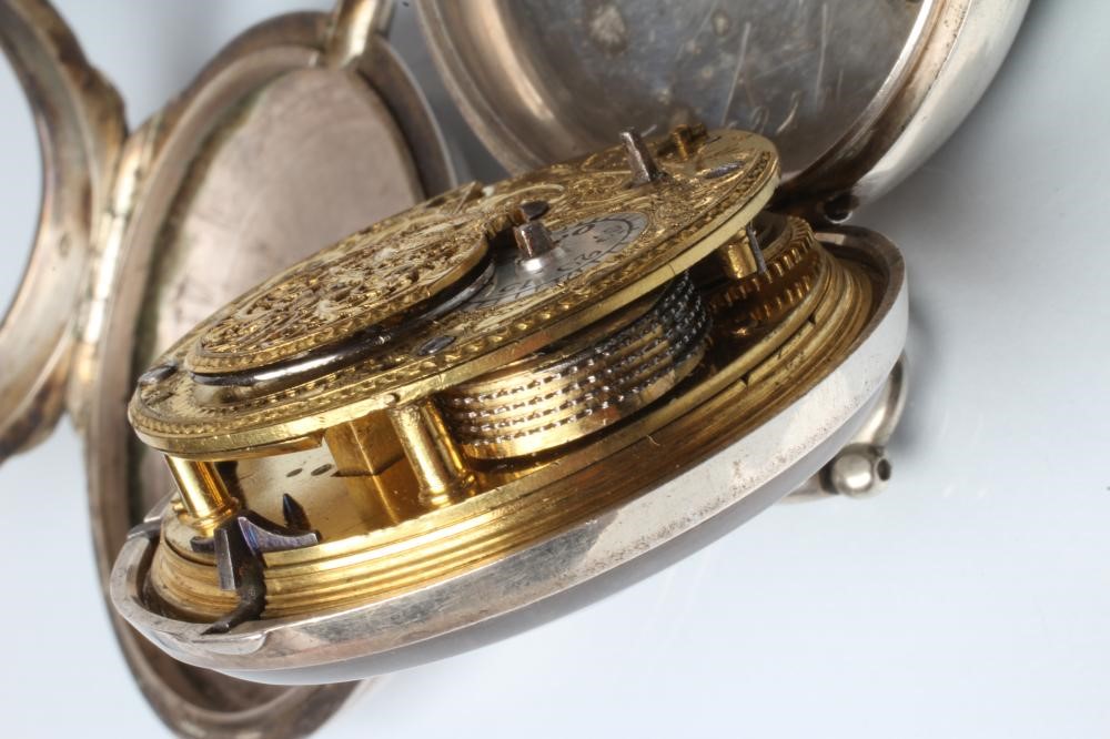 A GEORGE III SILVER PAIR CASED POCKET WATCH Image