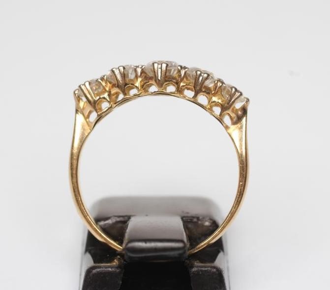 A FIVE STONE DIAMOND RING Image
