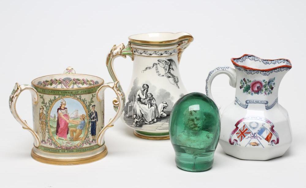 OF CRIMEAN AND TRANSVAAL WAR INTEREST - a Samuel Alcock & Co. Hill Pottery (Burslem) "Royal Image