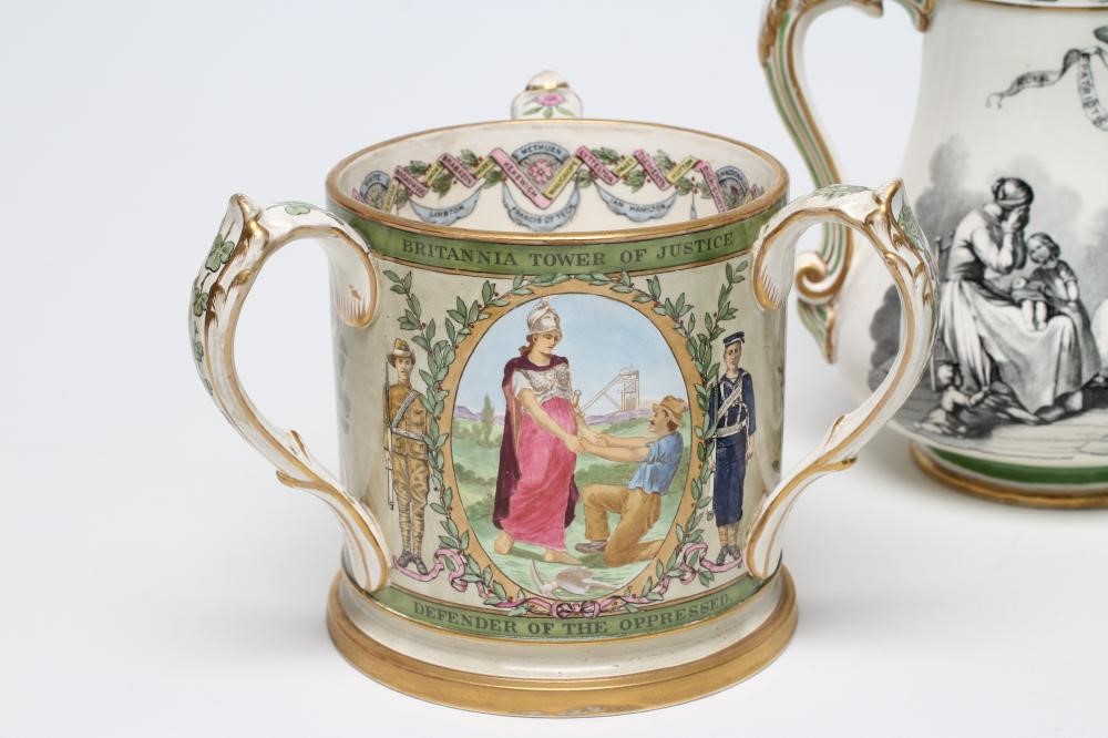 OF CRIMEAN AND TRANSVAAL WAR INTEREST - a Samuel Alcock & Co. Hill Pottery (Burslem) "Royal Image