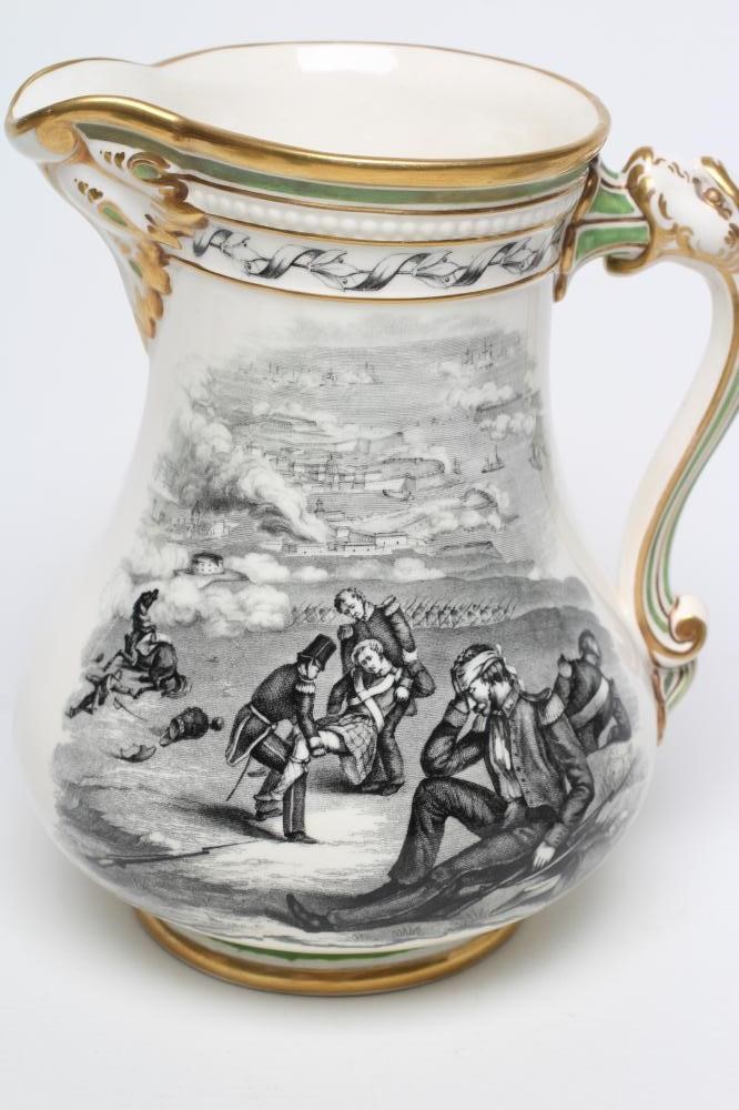 OF CRIMEAN AND TRANSVAAL WAR INTEREST - a Samuel Alcock & Co. Hill Pottery (Burslem) "Royal Image