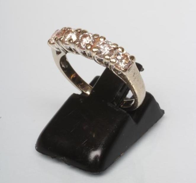 A FIVE STONE DIAMOND RING Image