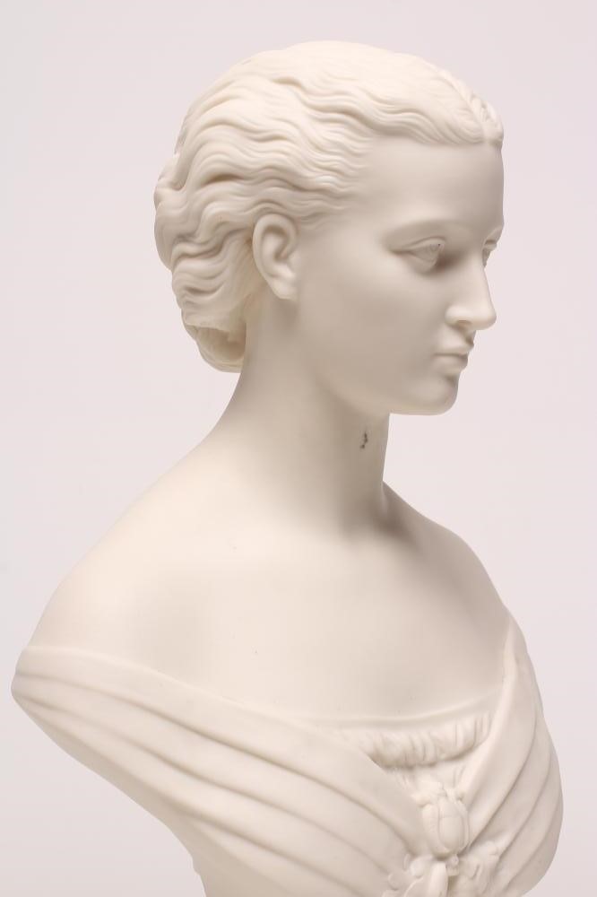 "PRINCESS ALEXANDRA" - a Copeland "Art Union of London" parian bust designed by Mary Thorneycroft Image