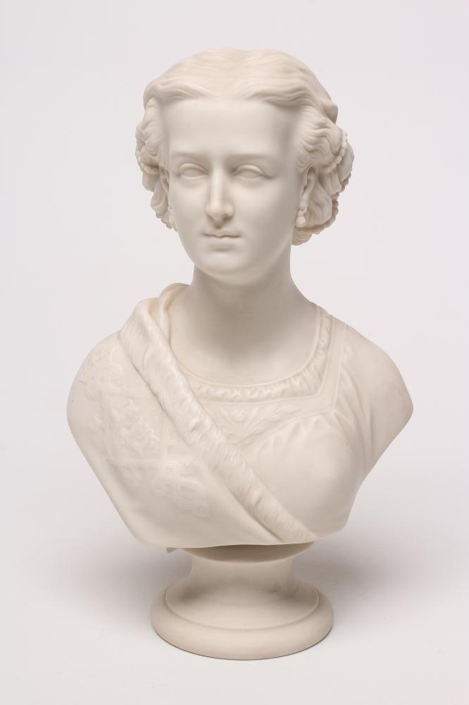 "PRINCESS ALEXANDRA" - a Copeland "Palace Art Union" parian bust designed by F.M. Miller Image