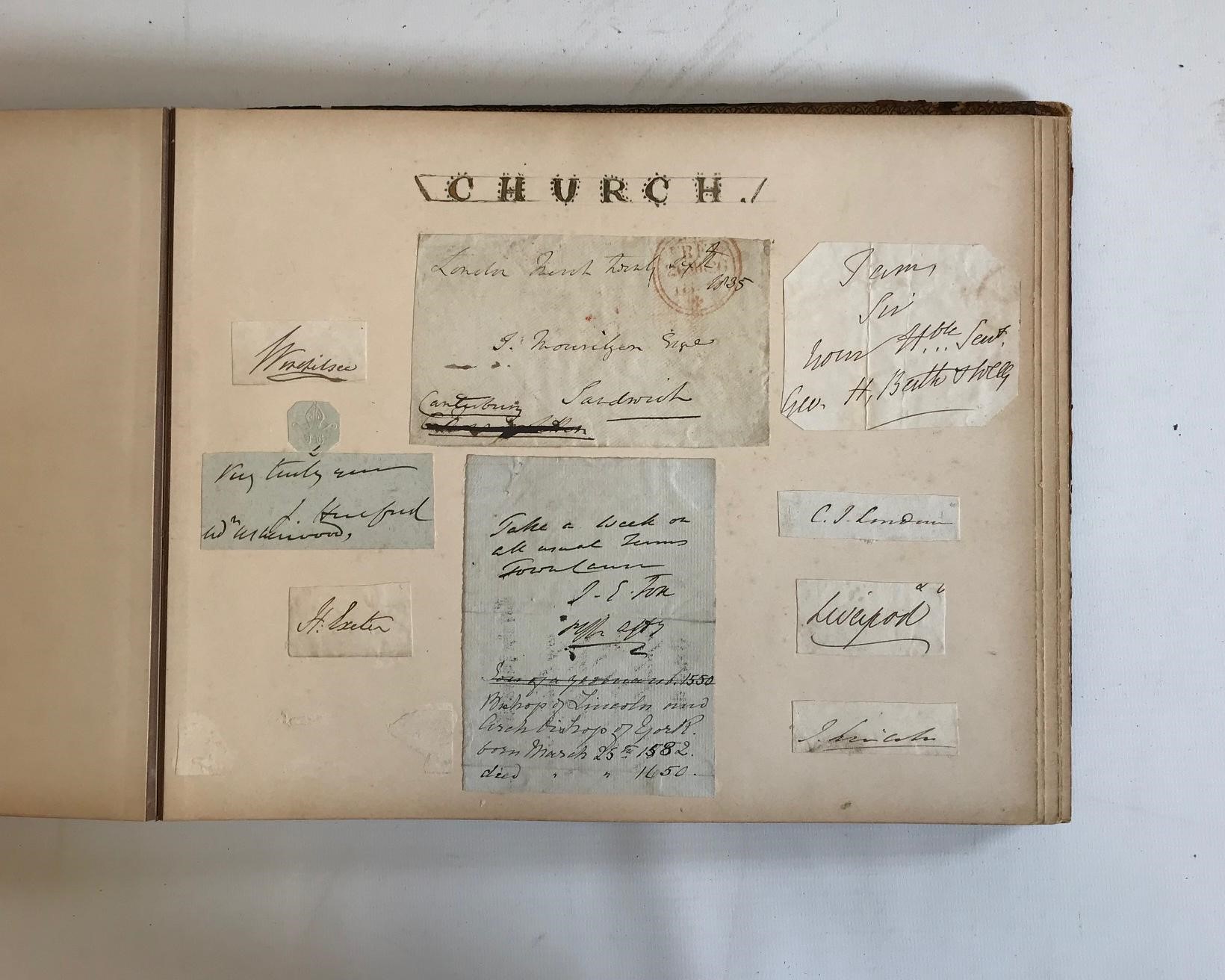 VICTORIAN AUTOGRAPH ALBUM Image