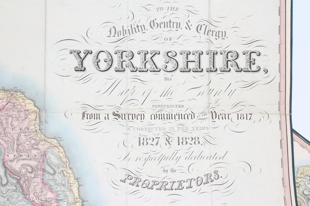 TEESDALE'S MAP OF YORKSHIRE Image