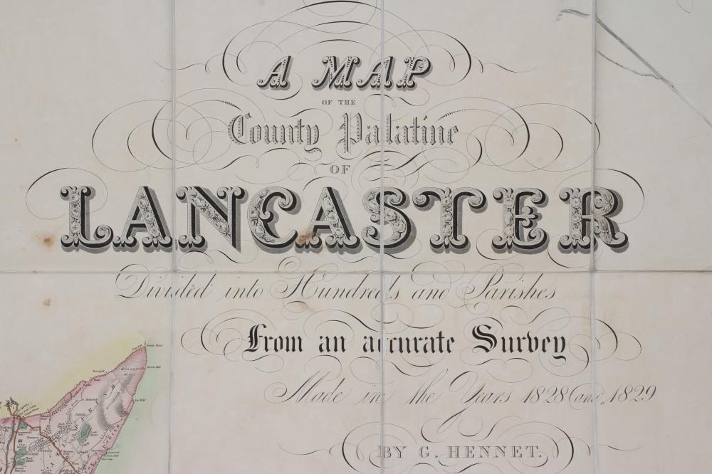 TEESDALE'S MAP OF LANCASHIRE Image