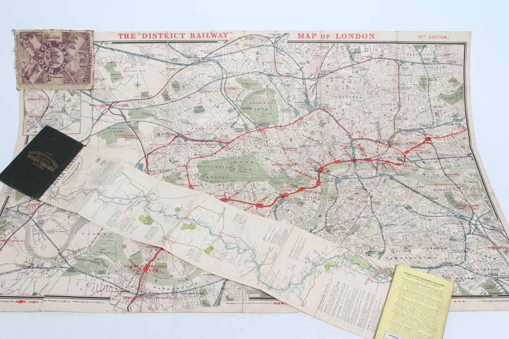 A JUBILEE EDITION DISTRICT RAILWAY MAP OF LONDON Image
