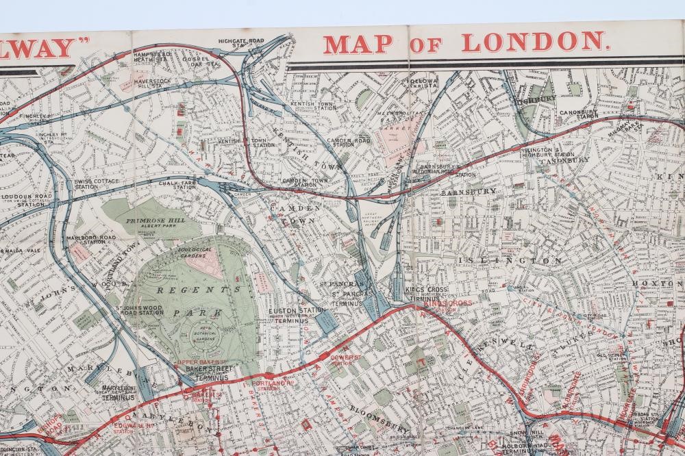 A JUBILEE EDITION DISTRICT RAILWAY MAP OF LONDON Image