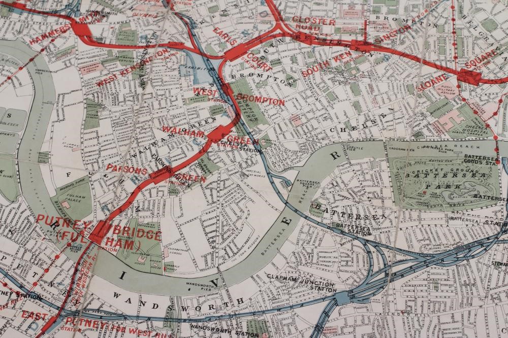 A JUBILEE EDITION DISTRICT RAILWAY MAP OF LONDON Image