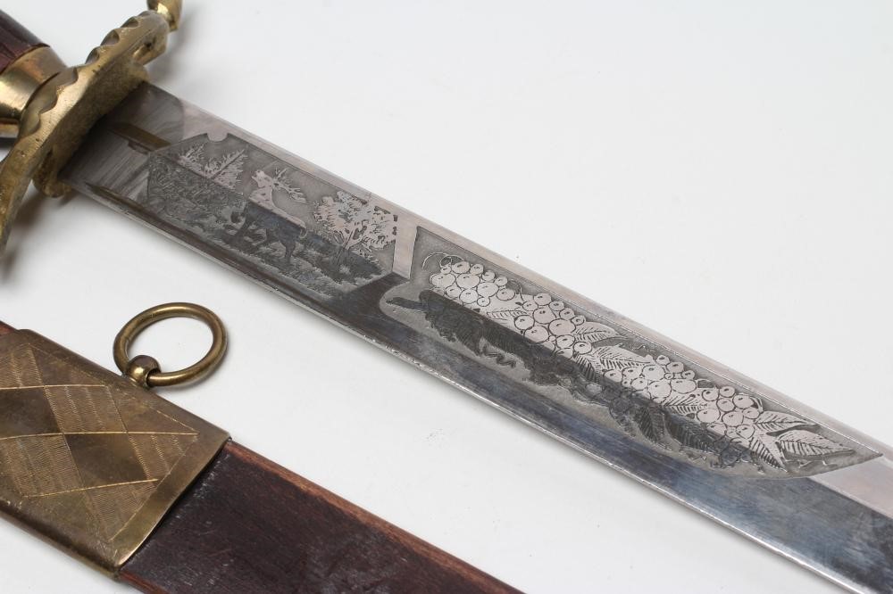 A GERMAN HUNTING HANGER Image