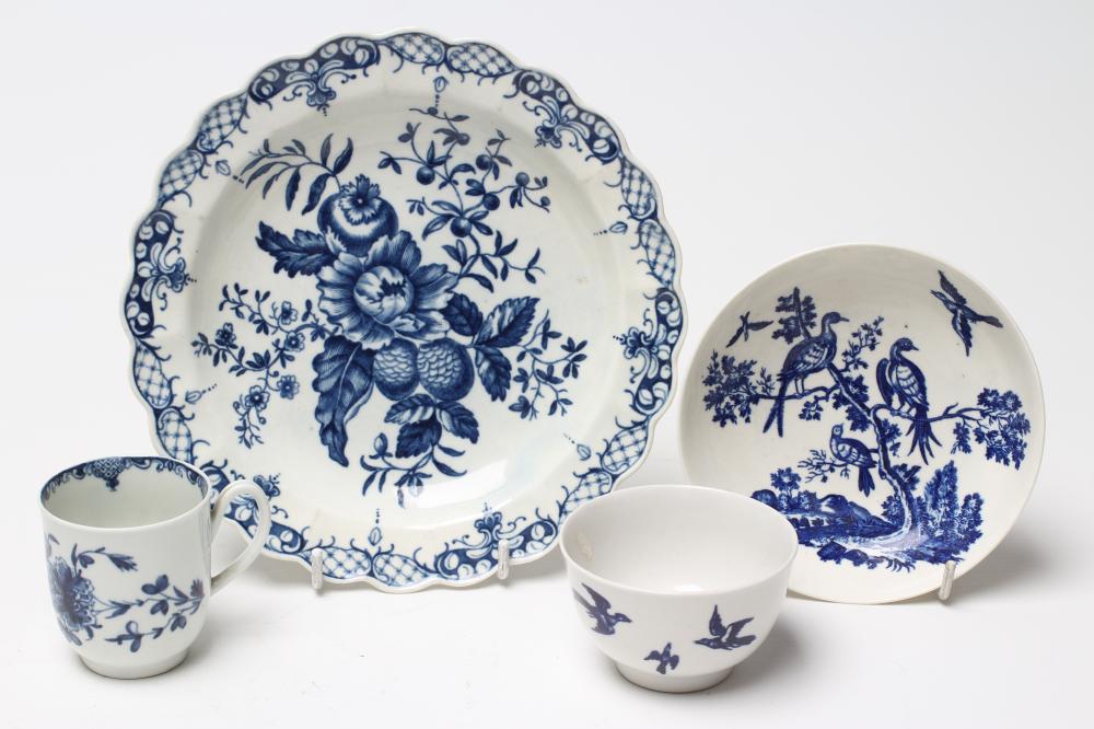 A FIRST PERIOD WORCESTER PORCELAIN PLATE Image