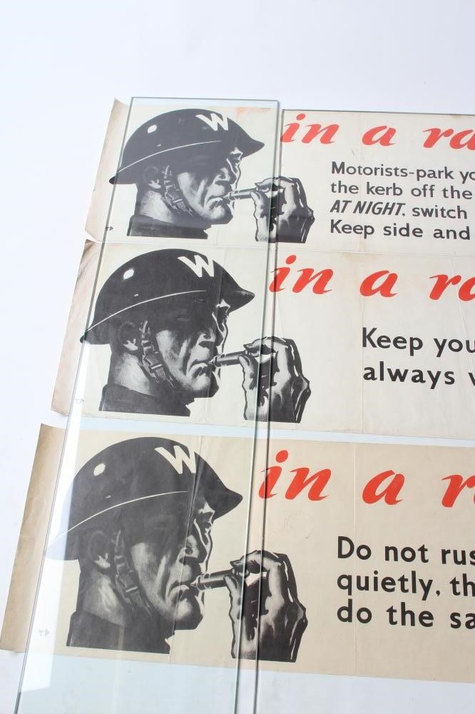 FIVE SECOND WORLD WAR PROPAGANDA OR ADVISORY POSTERS Image