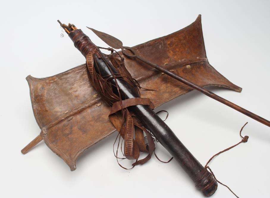 AN AFRICAN SHIELD OF THE TURKANA PEOPLE Image