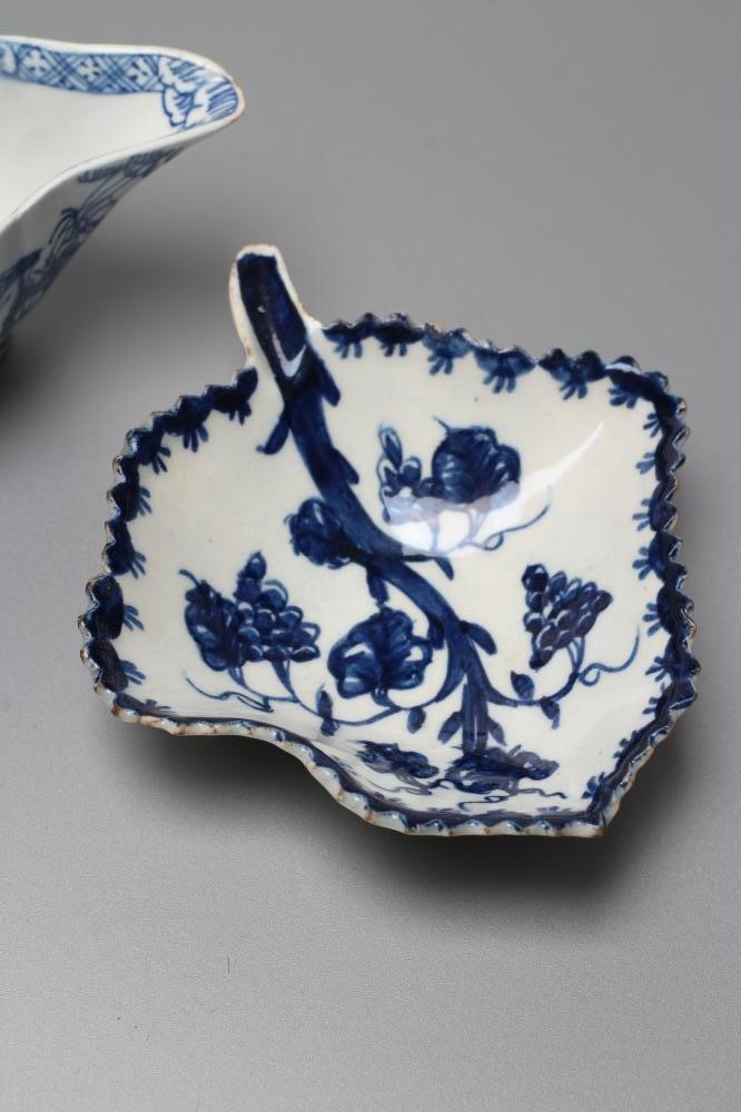 A BOW PORCELAIN BUTTERBOAT Image