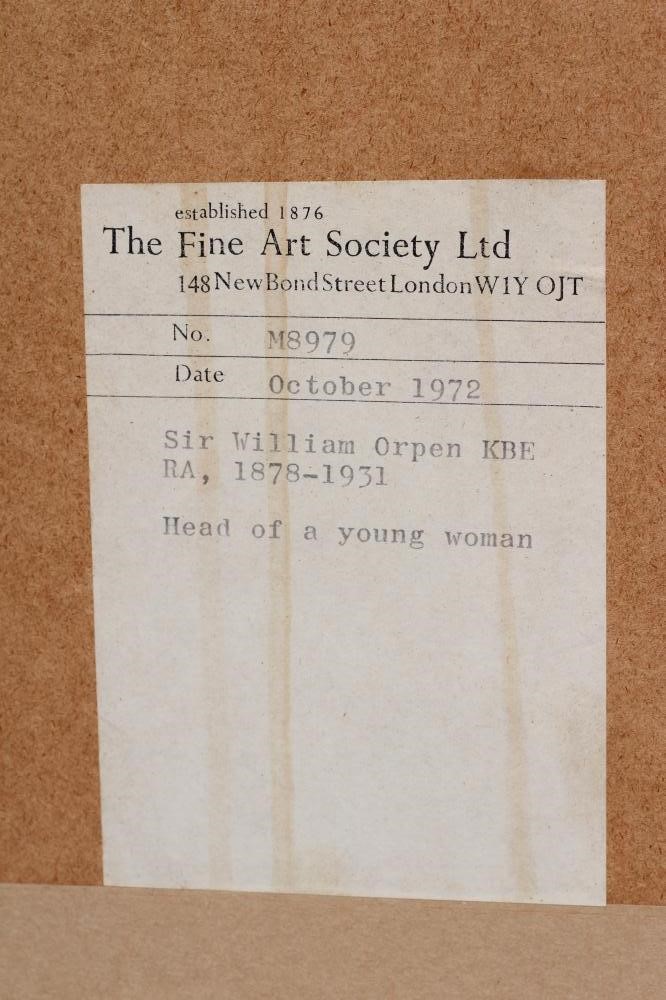 SIR WILLIAM ORPEN R.B.E. R.A. (1878-1931) Image