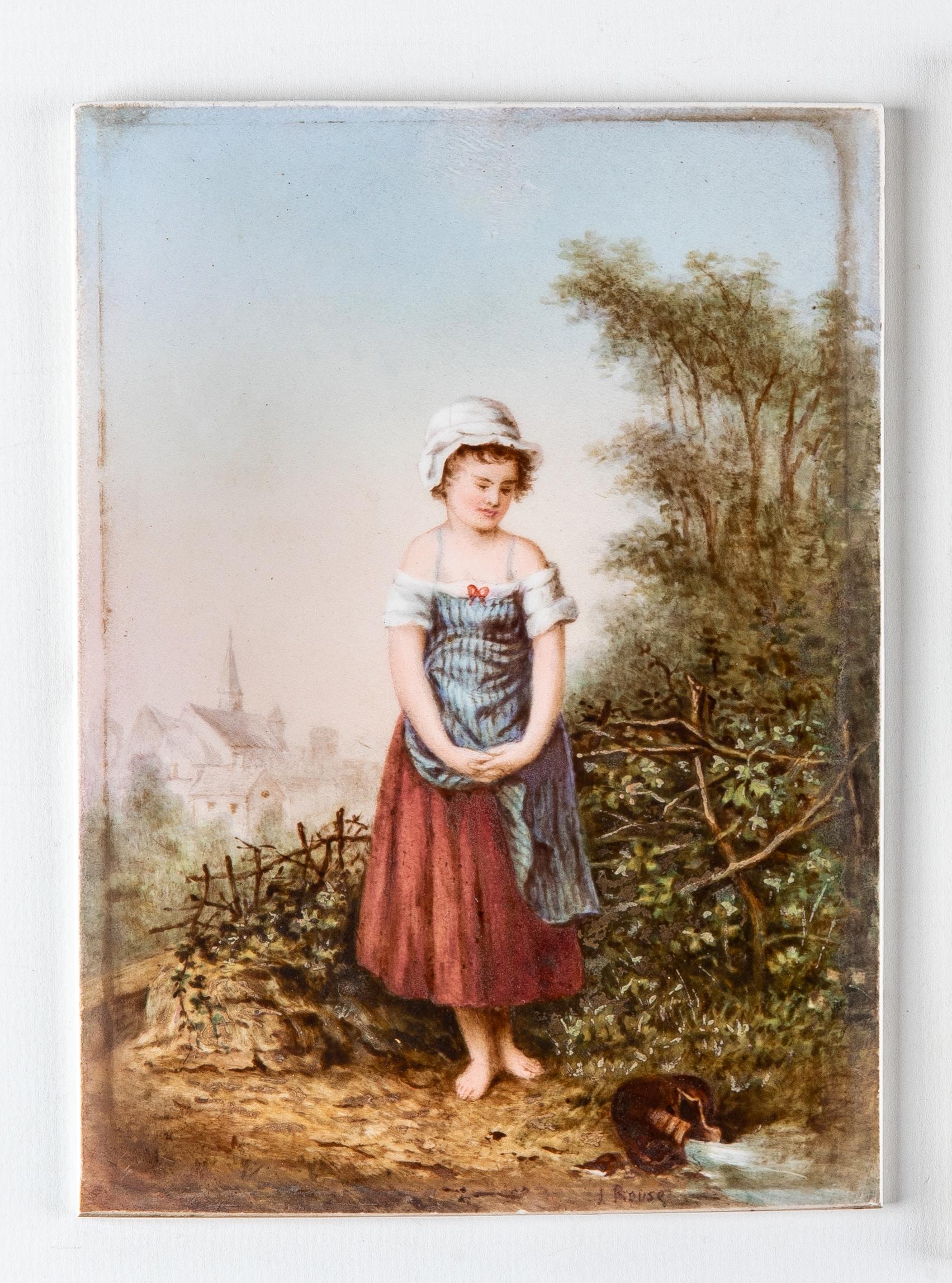 AN ENGLISH PORCELAIN PLAQUE Image