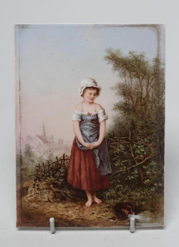 AN ENGLISH PORCELAIN PLAQUE Image