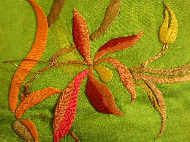 A CHINESE SILK LARGE OBLONG PANEL Image