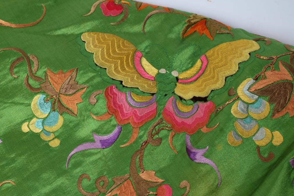 A CHINESE SILK LARGE OBLONG PANEL Image