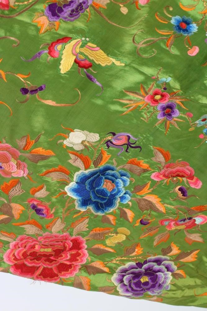A CHINESE SILK LARGE OBLONG PANEL Image